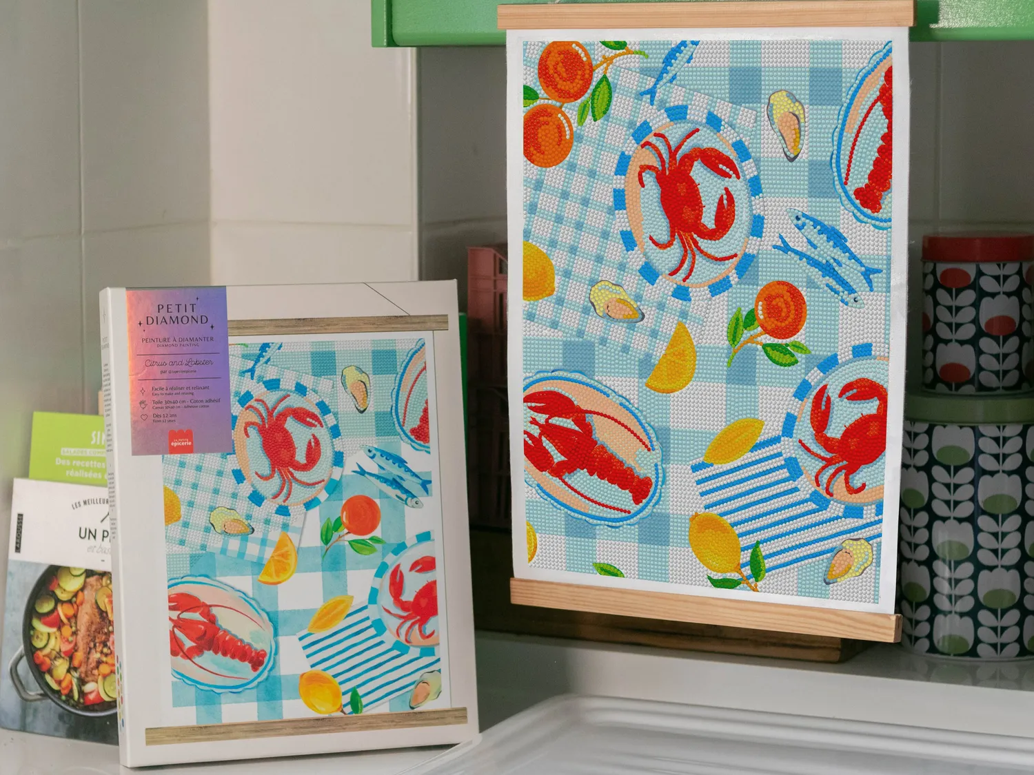 La Petite Epicerie Petit Diamond Citrus Lobster diamond painting