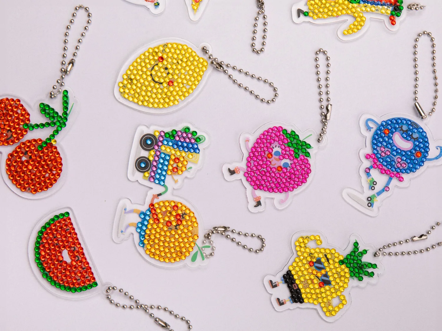 La Petite Epicerie Diamond Painting Kids sleutelhangers fruit 10 stuks