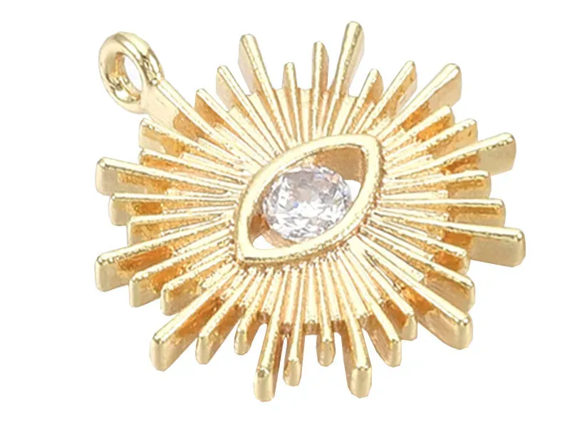 La Petite Epicerie Soleil bedel zon met oog 18K verguld