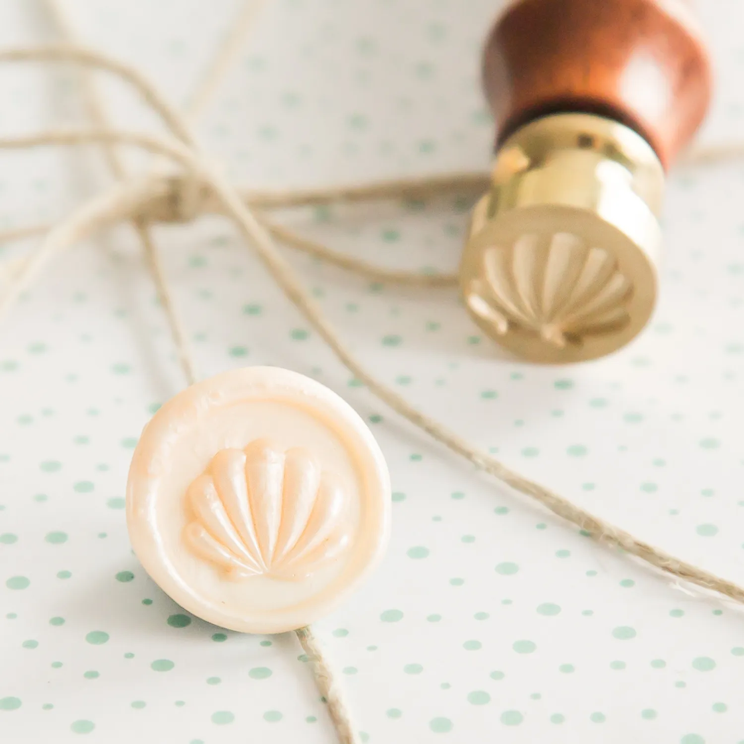 Jessy at Sea Mini Shell zegelstempel 15 mm schelp