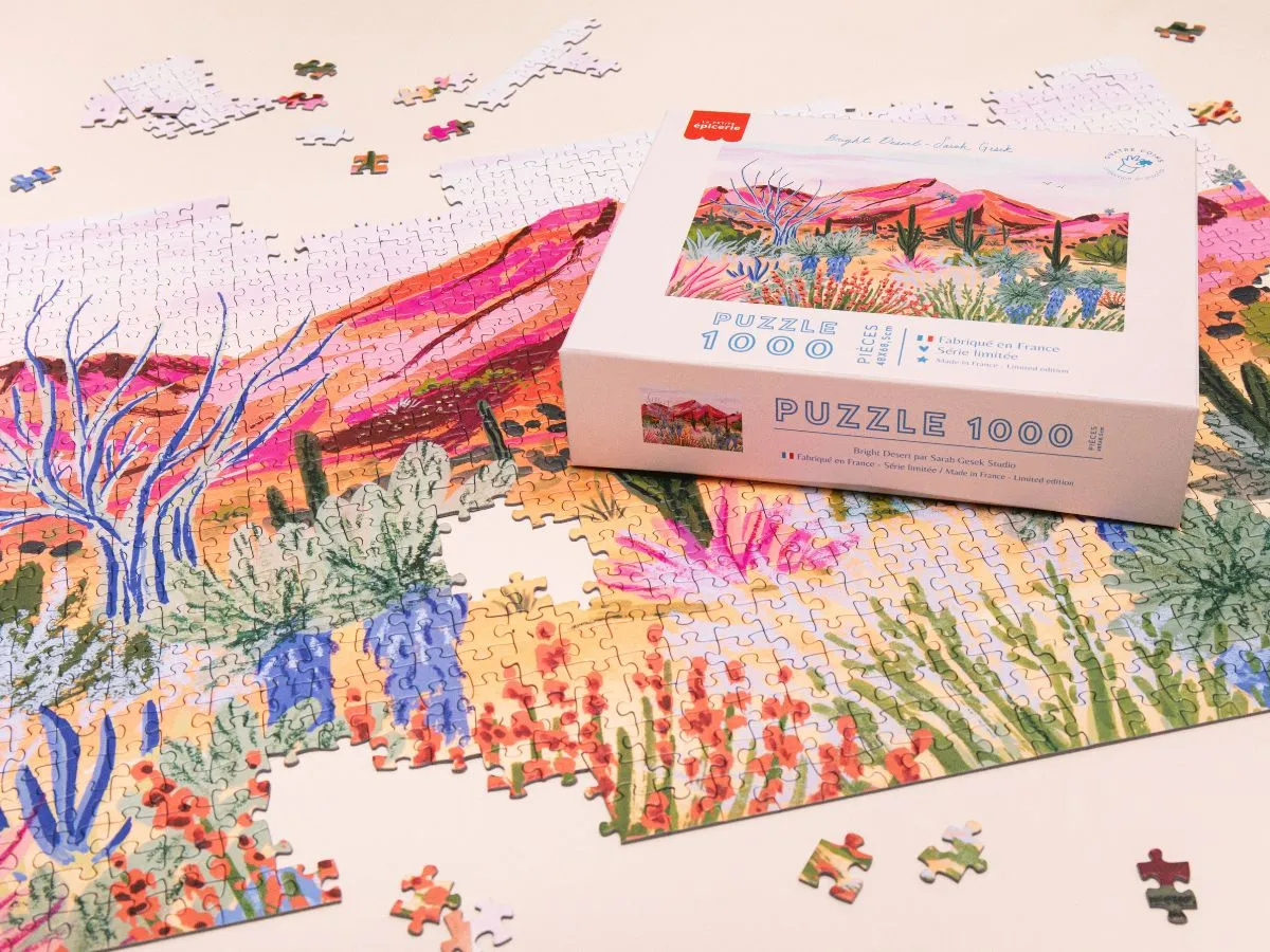 La Petite Epicerie Quatre Coins Bright Desert puzzel 1000 stukjes