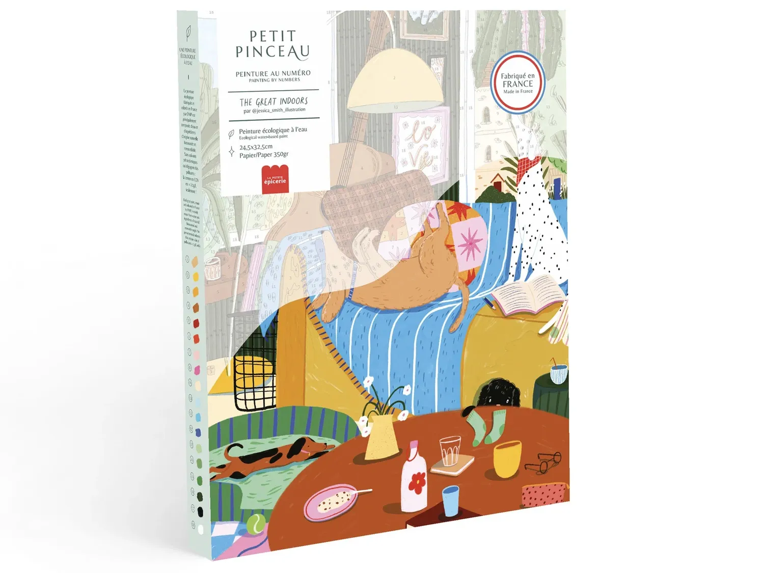 La Petite Epicerie Petit Pinceau schilderen op nummer 10st +lijst