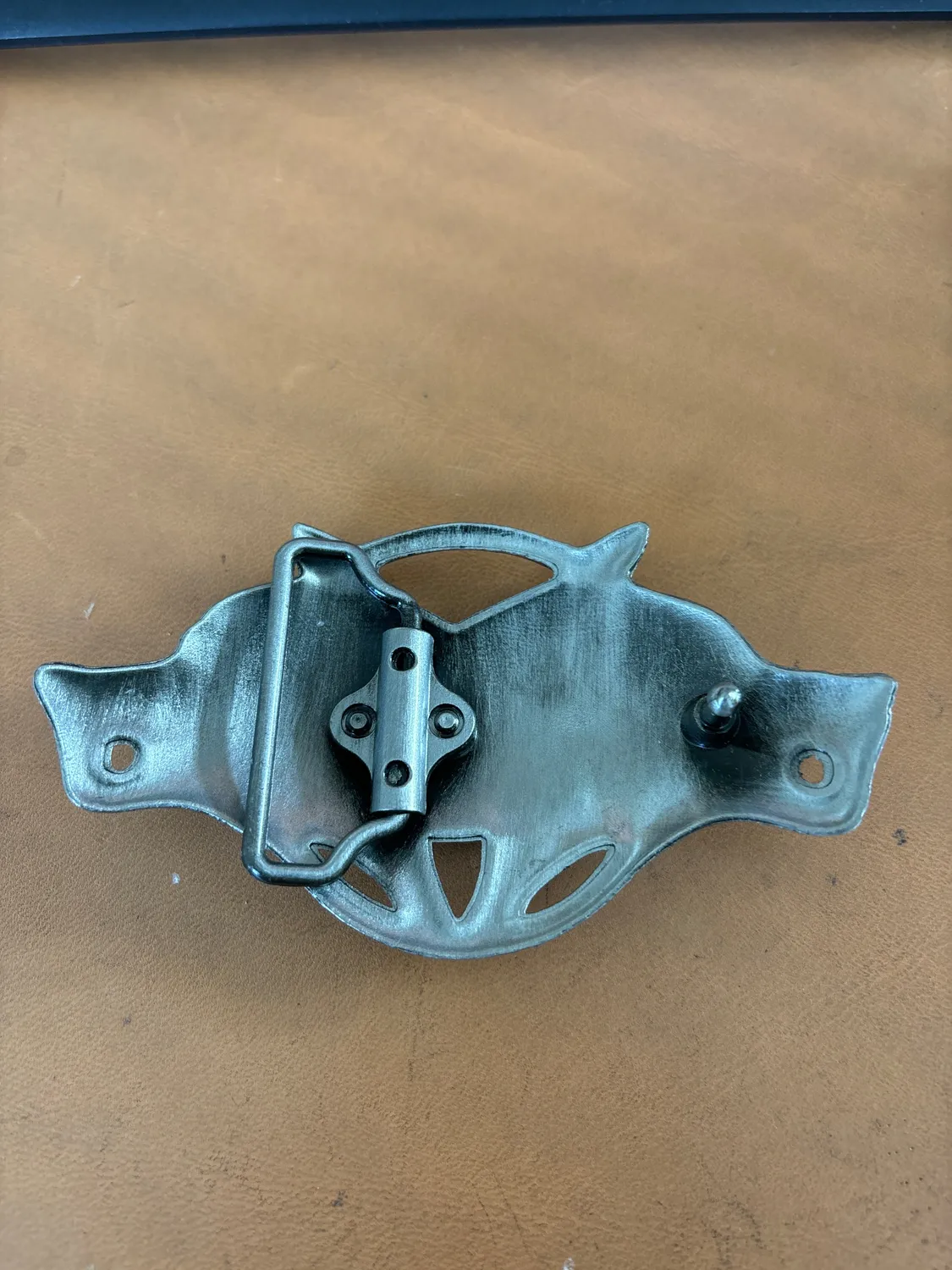 Leather House gesp wolvenkop 4 cm western per stuk