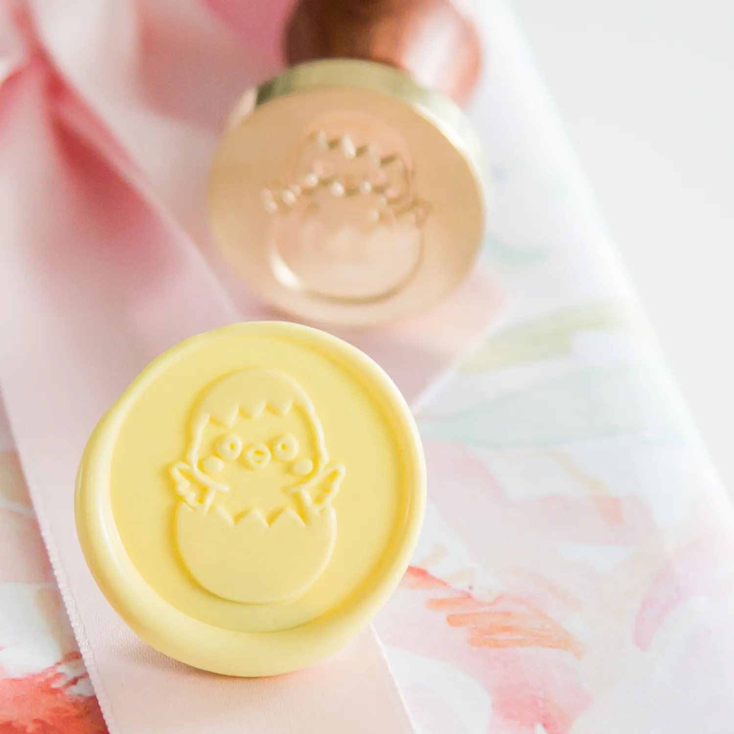 Jessy at Sea Chick wax zegelstempel 25mm kuiken pasen