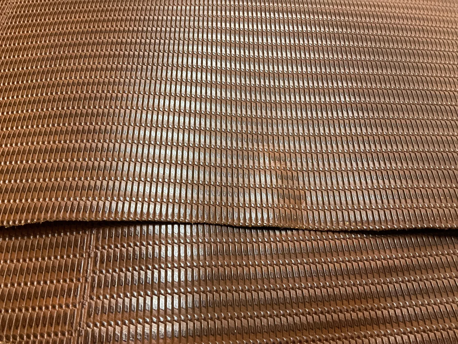 Leather House Leer bruin print 1,2mm whole side