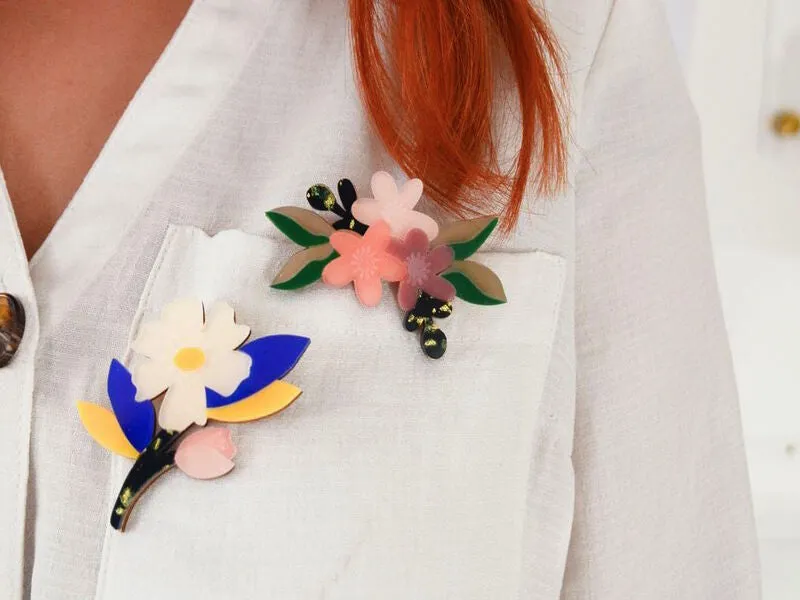 DIY Bijouterie Bloemen broches kit acryl zelf maken