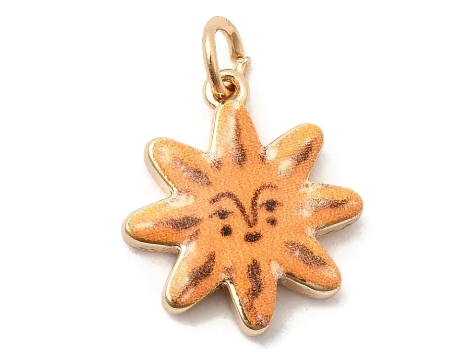 La Petite Epicerie Soleil bedel laiton goud 17 mm