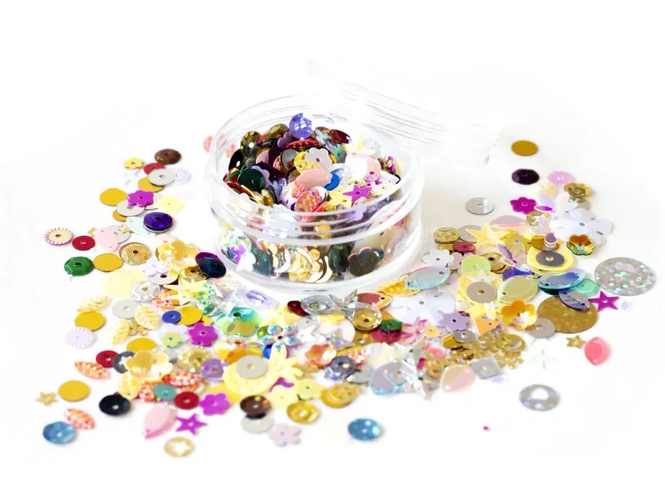 La Petite Epicerie pailletten pot 1000 stuks multicolor
