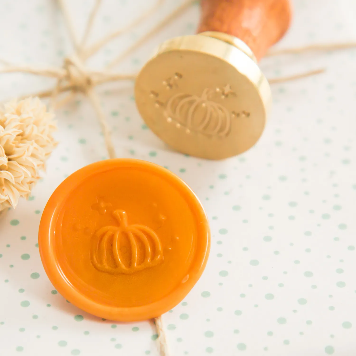 Jessy at Sea Pumpkin wax stempel 25 mm pompoen