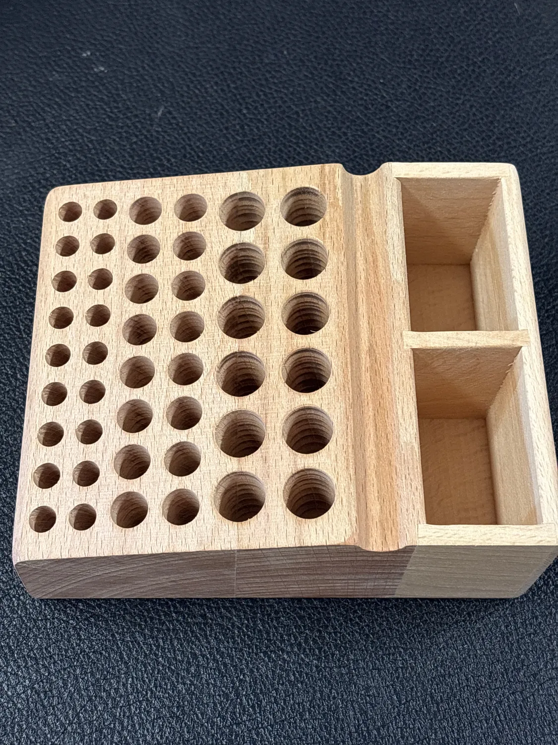 Leather House Tooling Holder hout 36 tools organizer