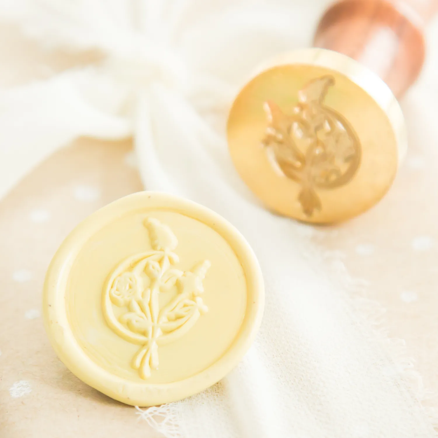 Jessy at Sea Moonflower wax stempel 25 mm maanbloem