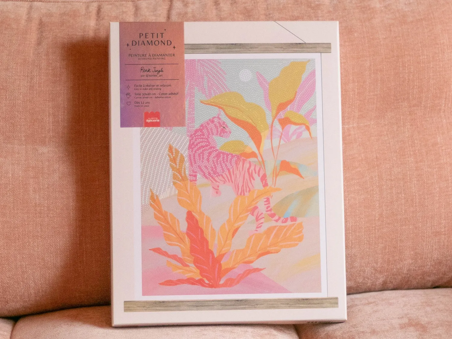 Petit Diamond Pink Jungle diamond painting tijger