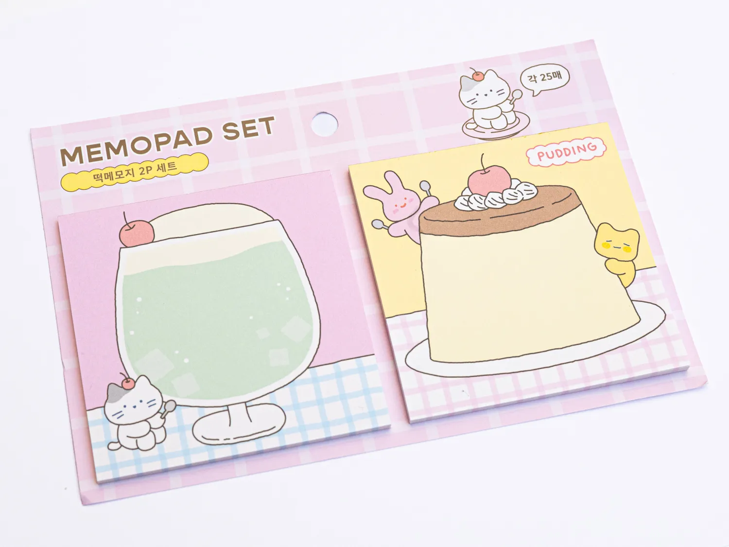 La Petite Epicerie Notitieblok set 2 cocktails gebak pastel