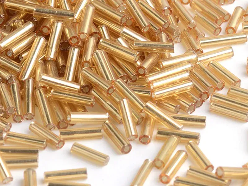 Miyuki bugles buiskralen goud 6 mm 10 gram
