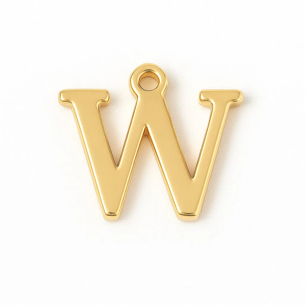 La Petite Epicerie Letter bedel W per stuk goud