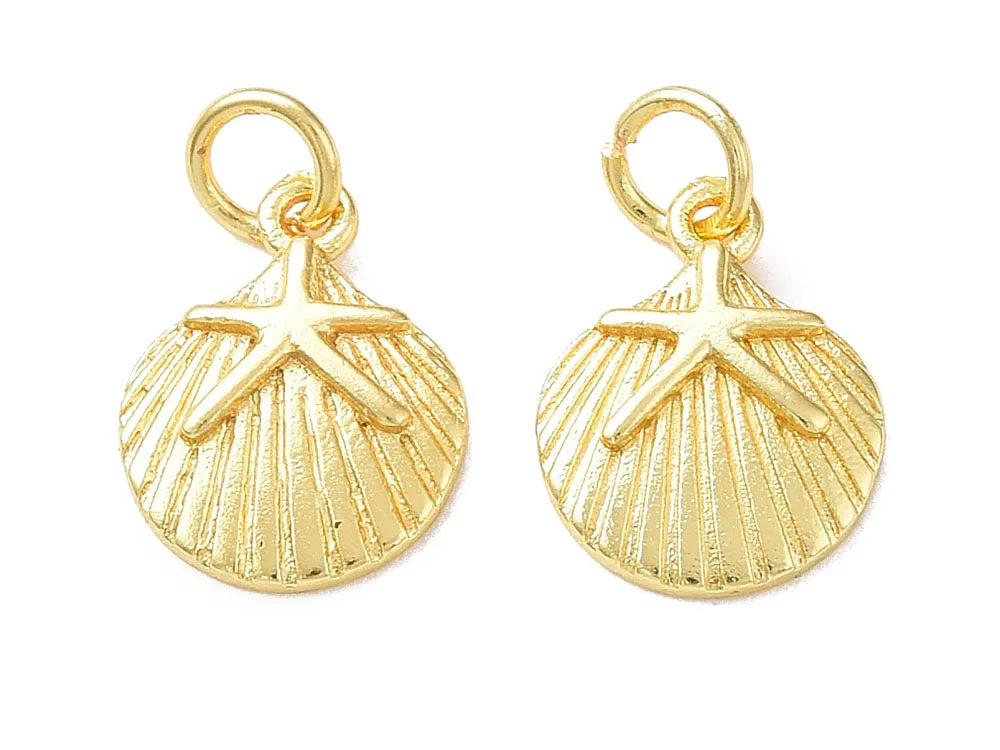 La Petite Epicerie Schelp bedel goud zeester 18k
