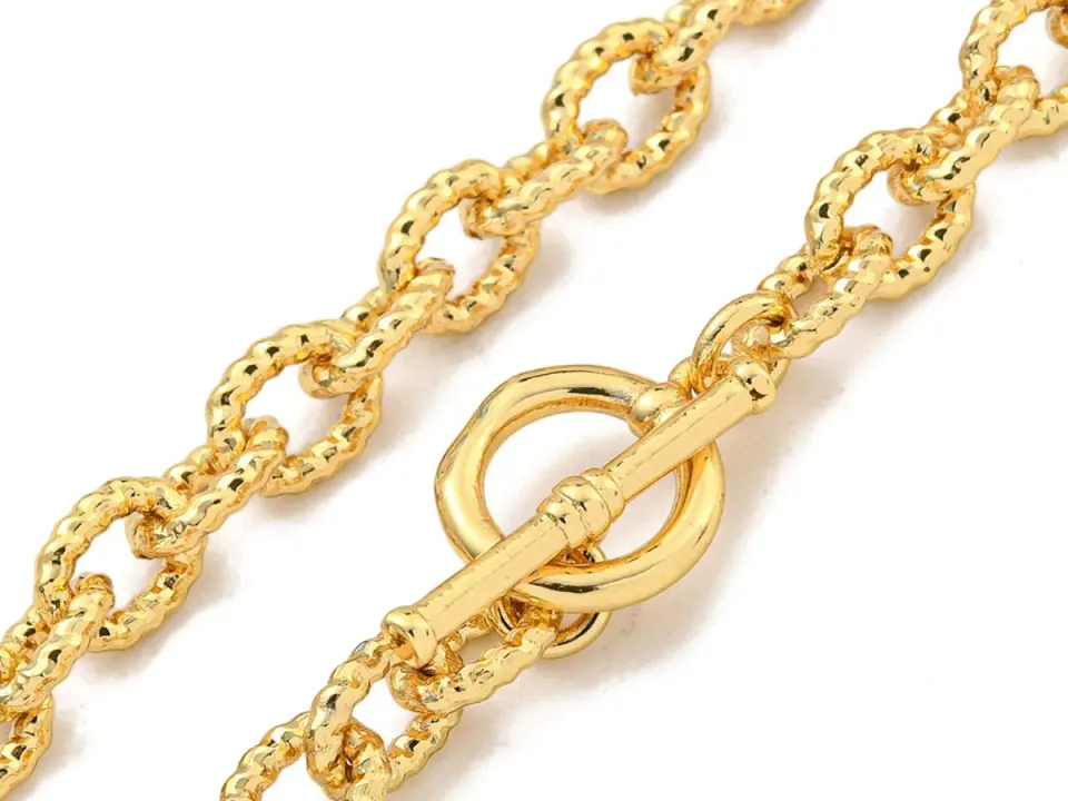 La Petite Epicerie chaine cable ketting goud 49,5 cm