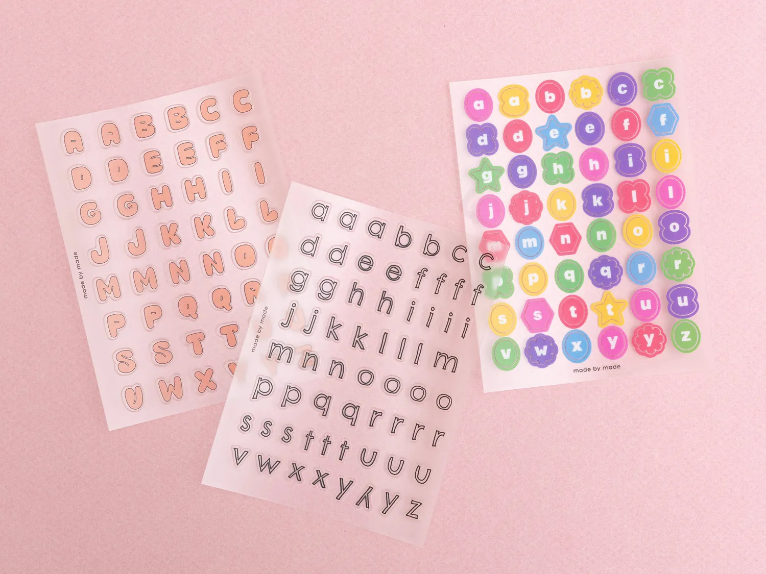 La Petite Epicerie Letterstickers Geometrisch Multicolor