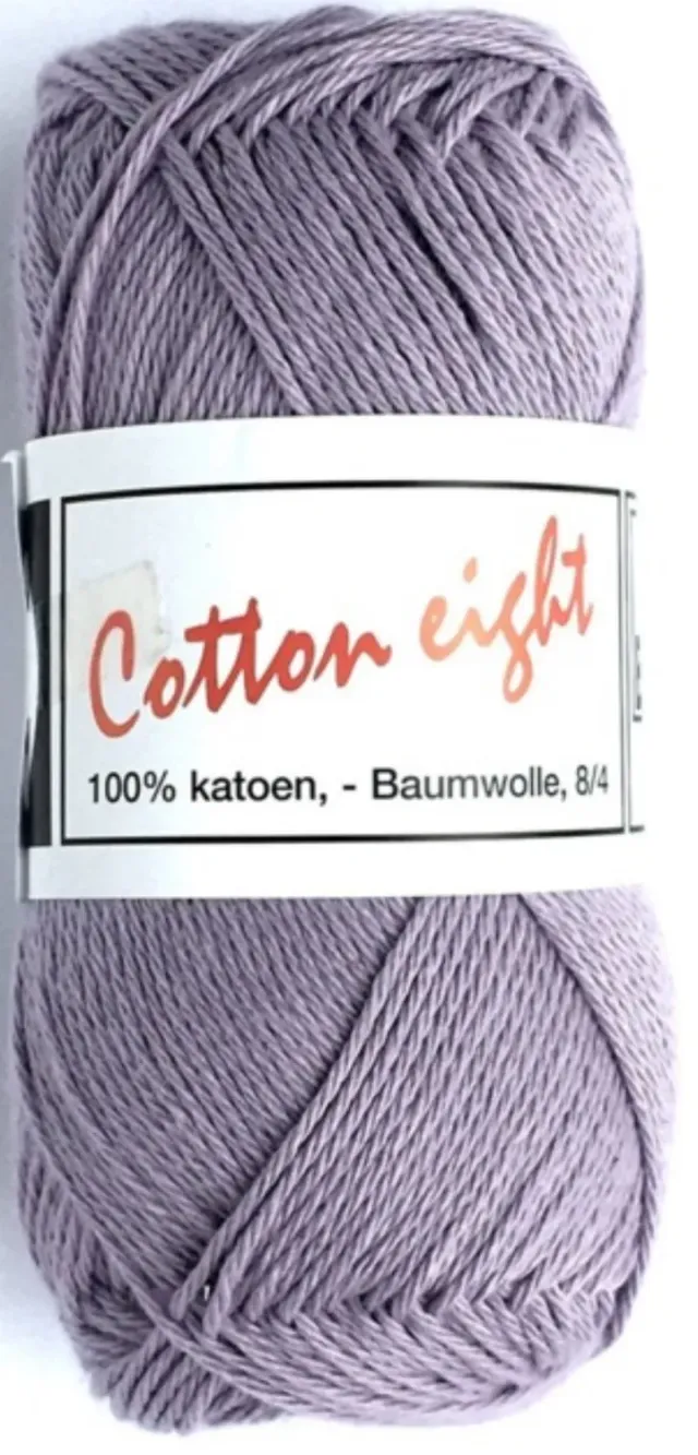 Cotton Eight 8/4 haakgaren katoen lila 50 gram bol