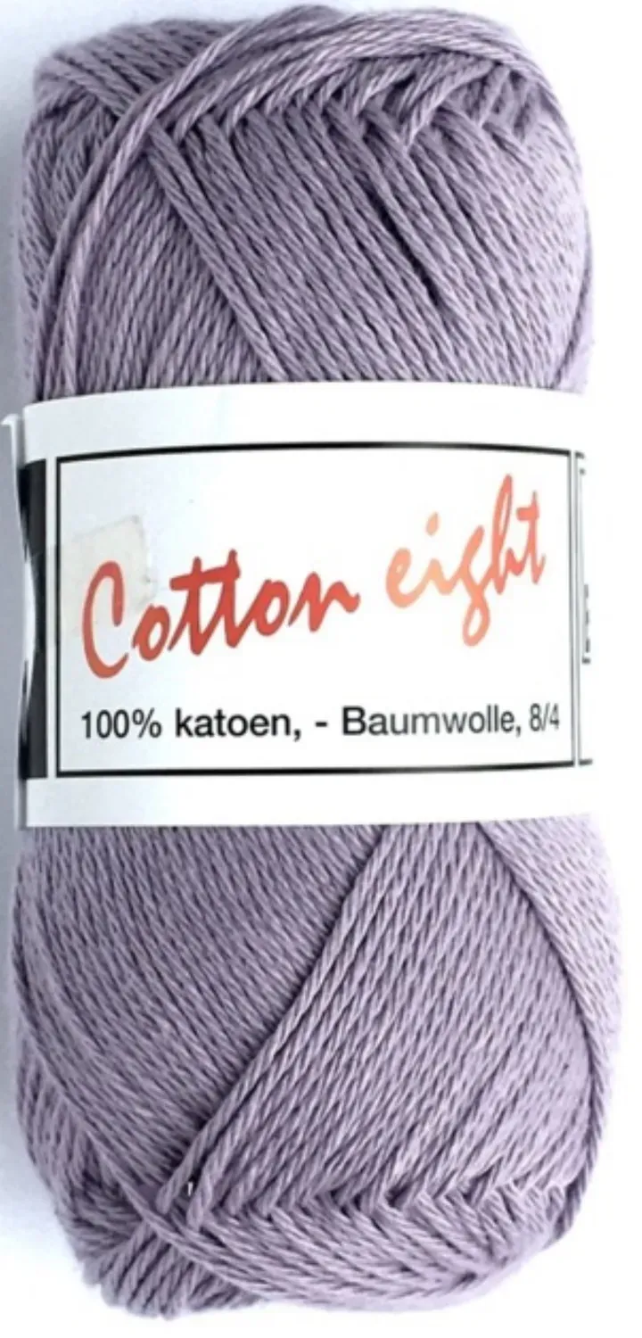 Cotton Eight 8/4 haakgaren katoen lila 50 gram bol