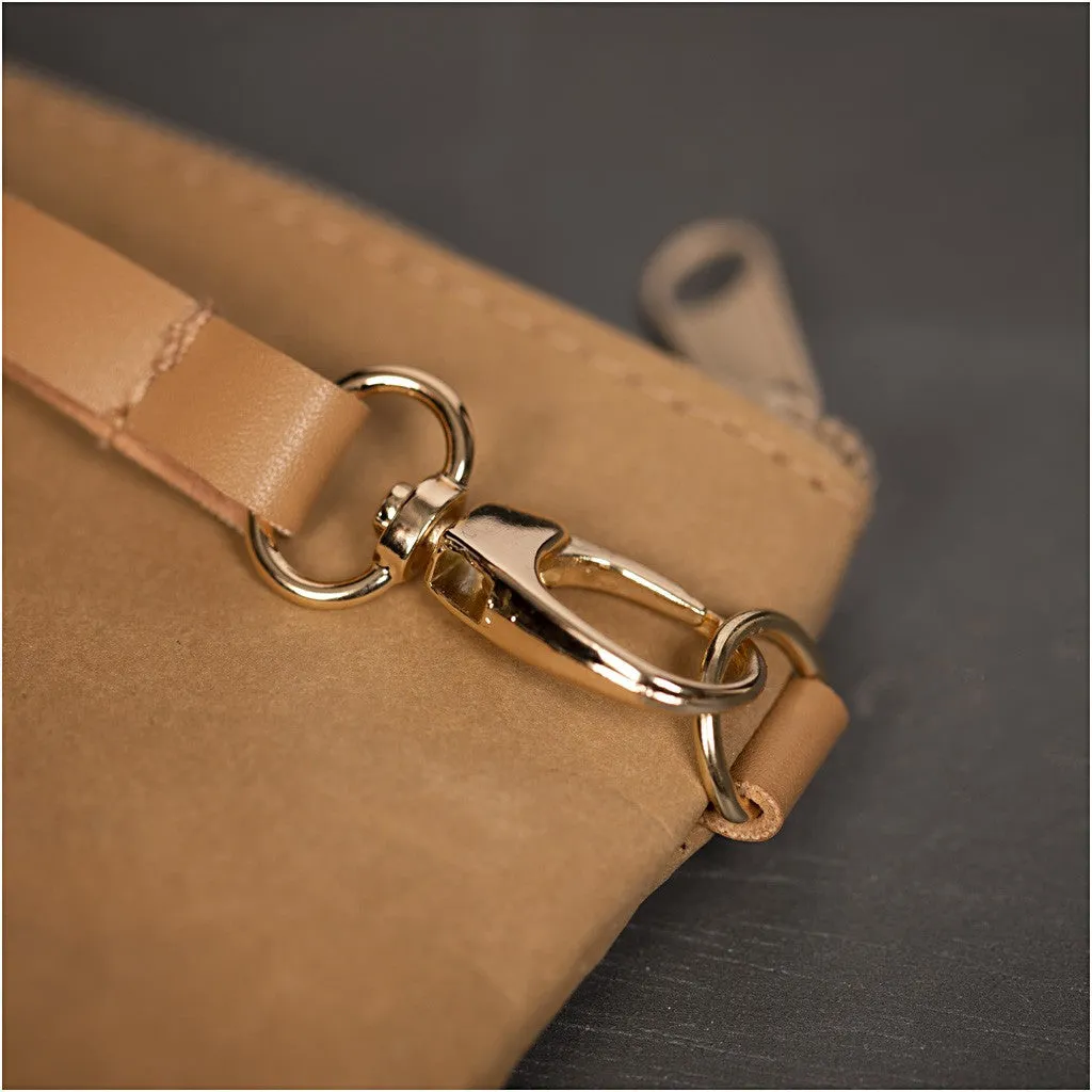 Bijounique Pols- make-uptas clutch faux leather 21 cm