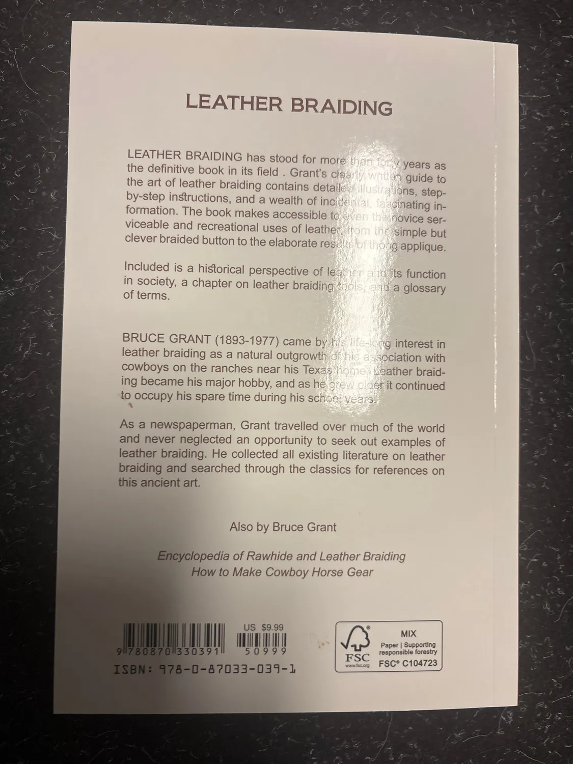 Leather House Bruce Grant Leather Braiding boek vlechten