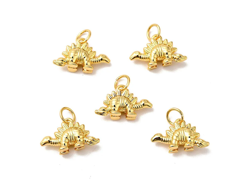 La Petite Epicerie Stegosaurus Bedel Goud 18K
