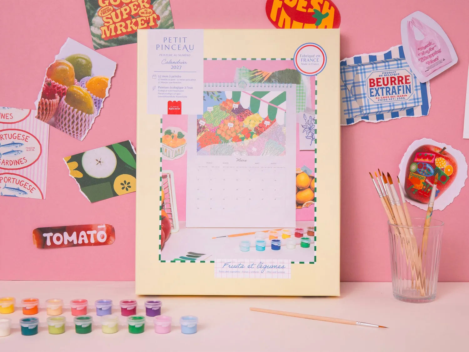 La Petite Epicerie Petit Pinceau 2027 schilderkalender fruit