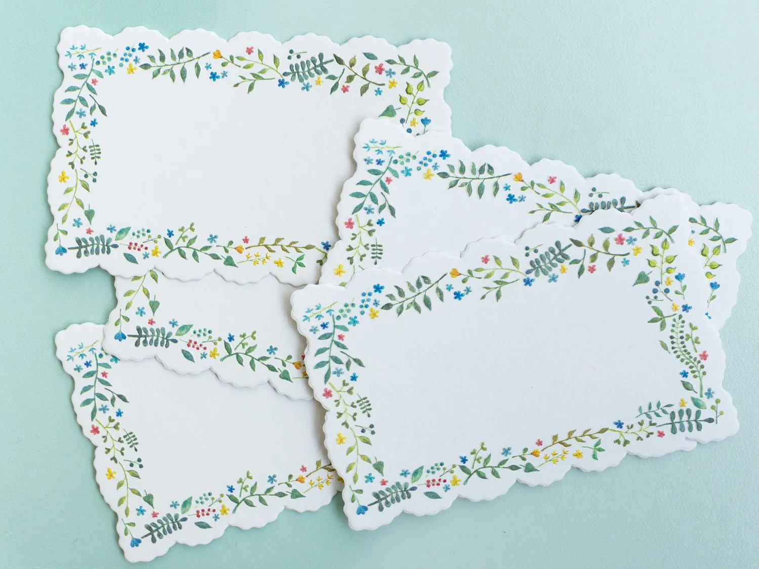La Petite Epicerie Tags rechthoekig bloemen papier