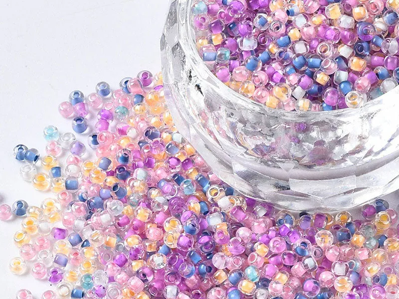 La Petite Epicerie rocailles kralen 2 mm tube 10 g regenboog