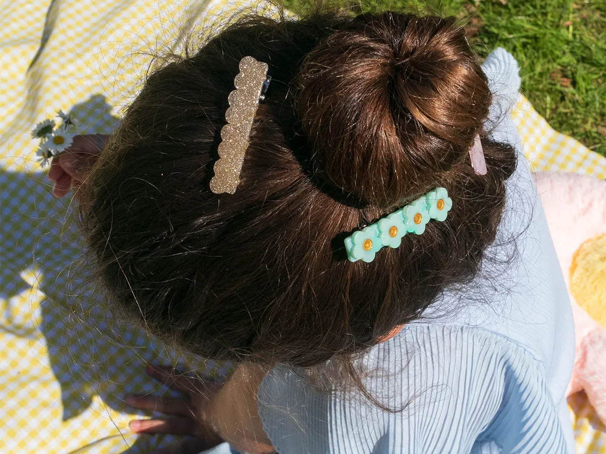 La Petite Epicerie haarspeld hart goud acetate