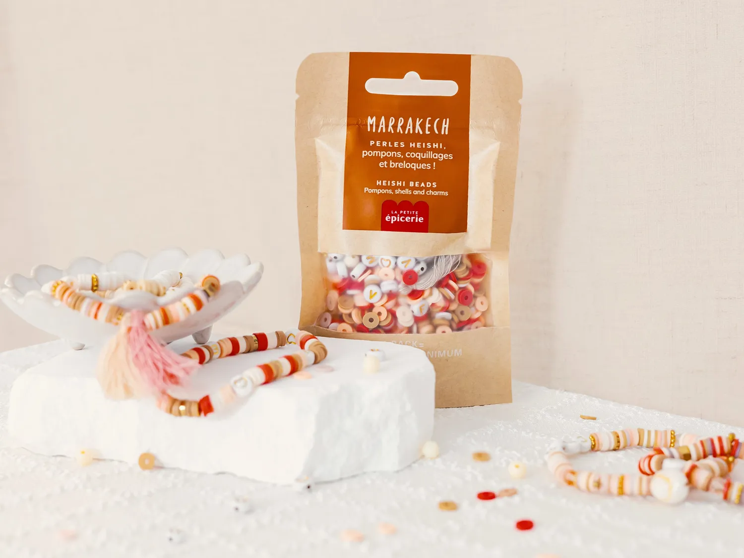La Petite Epicerie Marrakech kralenmix heishi 50 gram zomer