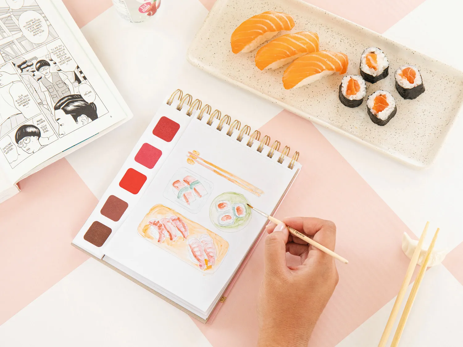 La Petite Epicerie Travel Book Japon aquarelset 20 kaarten