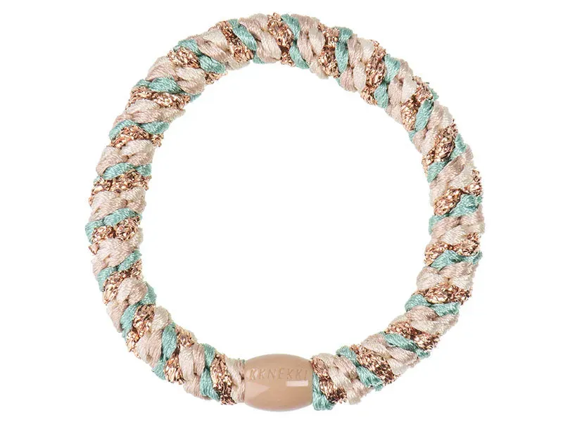 Kknekki Vert Beige Cuivre Glitter haarelastiek groen