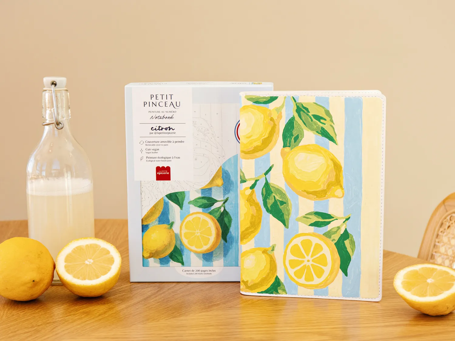 Petit Pinceau Citrons notebook schilderen op nummer A5