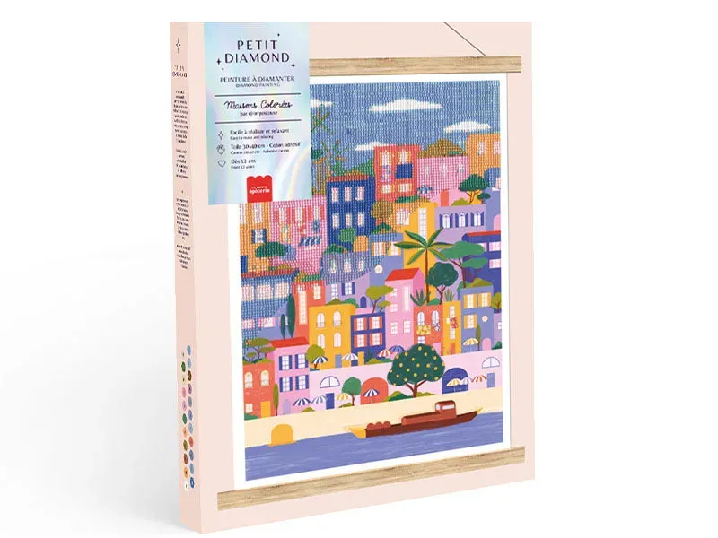 La Petite Epicerie Petit Diamond Maisons Colorées diamond painting