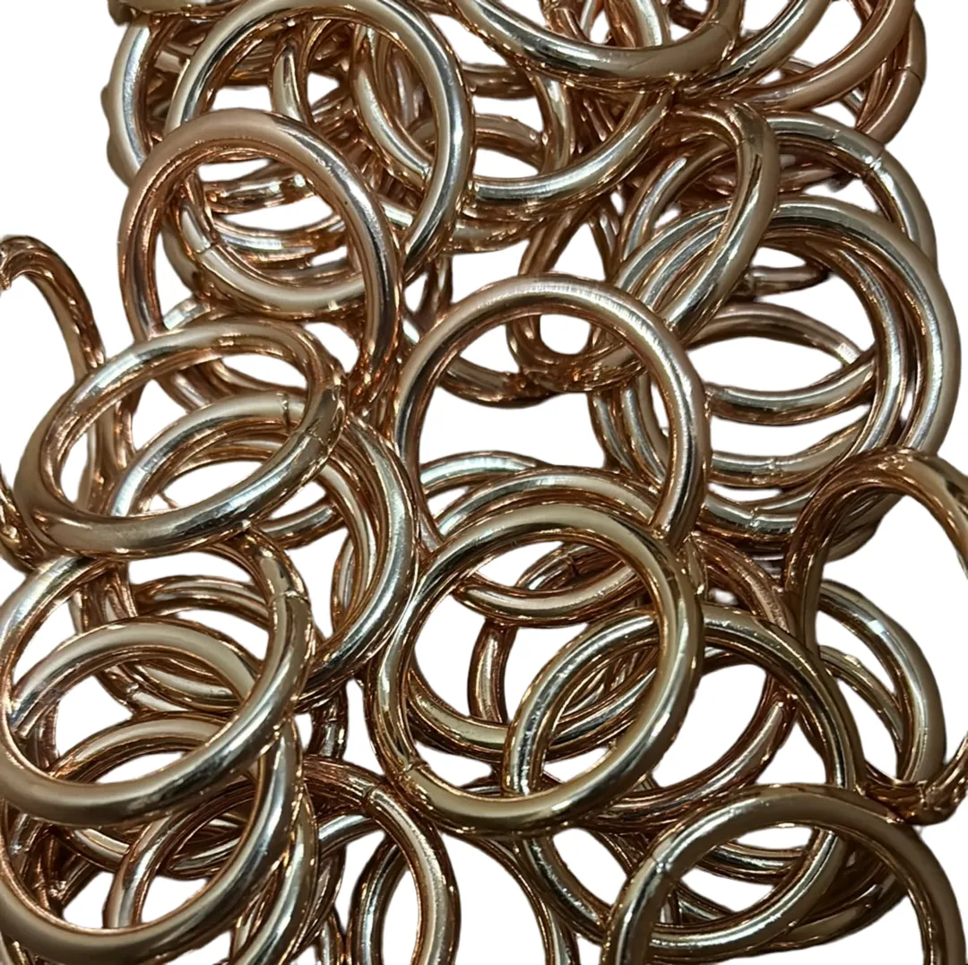 Leather House Rose Gold Ring 25mm sieradenring