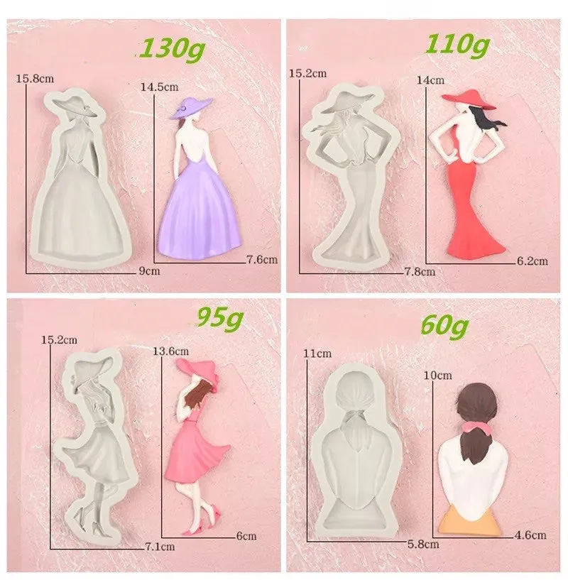Bijounique Set dames siliconen gietmal 4 stuks