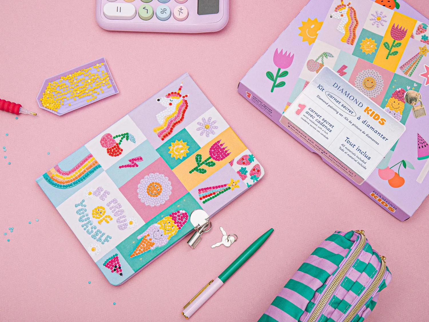 La Petite Epicerie Diamond Painting Kids dagboek met slot