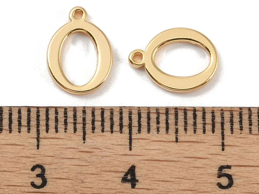 La Petite Epicerie bedel letter O goud 18K per stuk