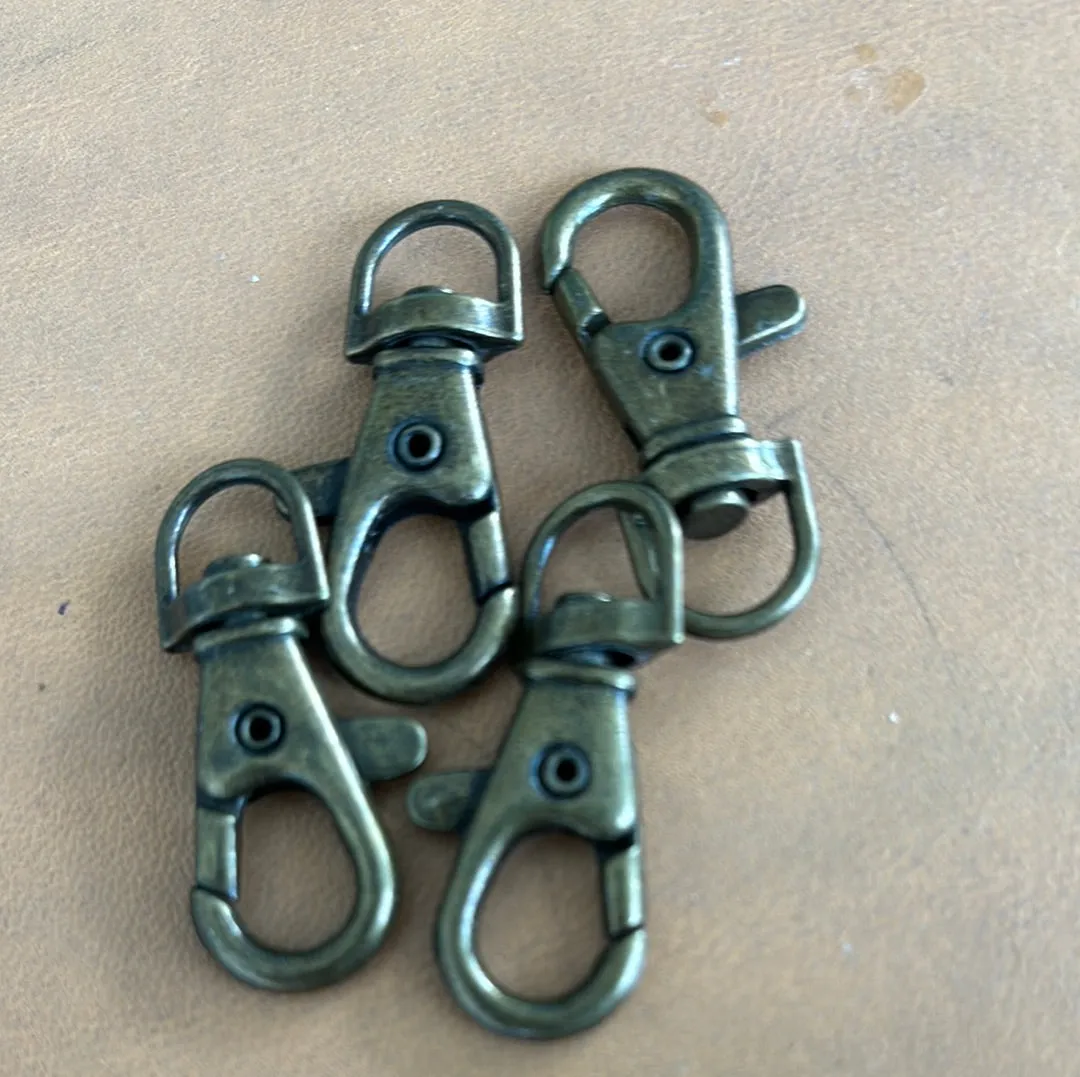 Leather House Musketon Hook 10mm musketonhaak zilver per stuk